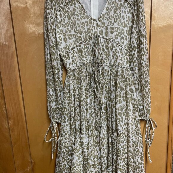 Walter Barker size 2 sheer cheetah print dress - Picture 2 of 11